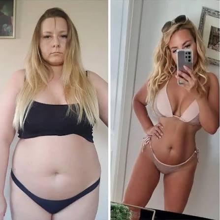 Amanda, 36 anos, antes e depois